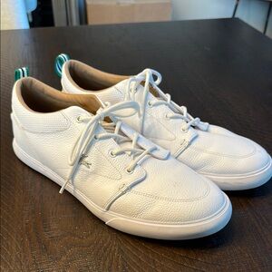 Lacoste Bayliss White Leather Men's Sneakers - excellent condition - worn 1x